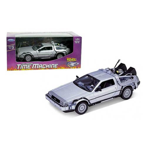 Back to the Future DeLorean 1981 Time Machine Die-Cast Metal 1:24 Scale Vehicle
